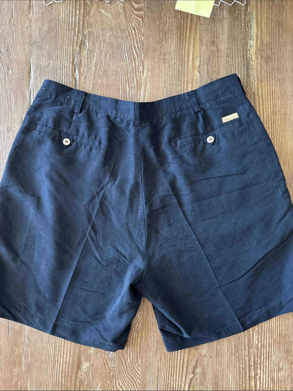 Havenera Men's Flat-Front black Shorts